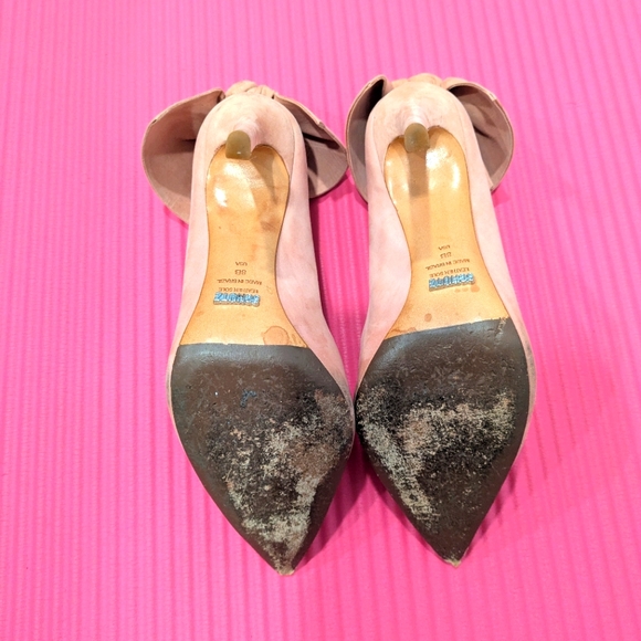 Schutz Blasiana Poppy Rose Pink Heels with Bow - Picture 6 of 6